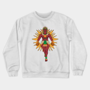 Aztec God of the Sun - Tonatiuh Crewneck Sweatshirt